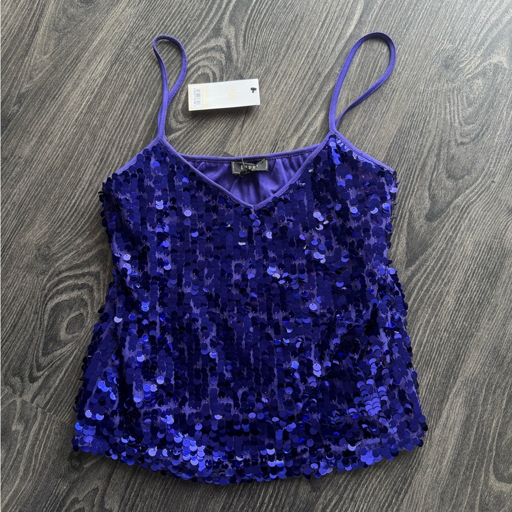 Purple Sequin Top